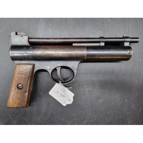 1771 - A Webley pre-war Mk1 .177 cal air pistol, No. 6909.