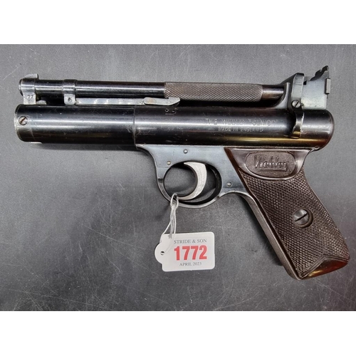 1772 - A Webley Senior .177 cal air pistol, No. 474.