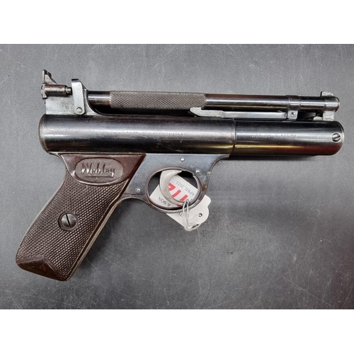 1772 - A Webley Senior .177 cal air pistol, No. 474.