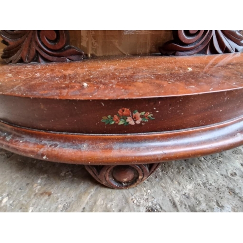 1806 - A Victorian mahogany toilet mirror, 64.5cm.