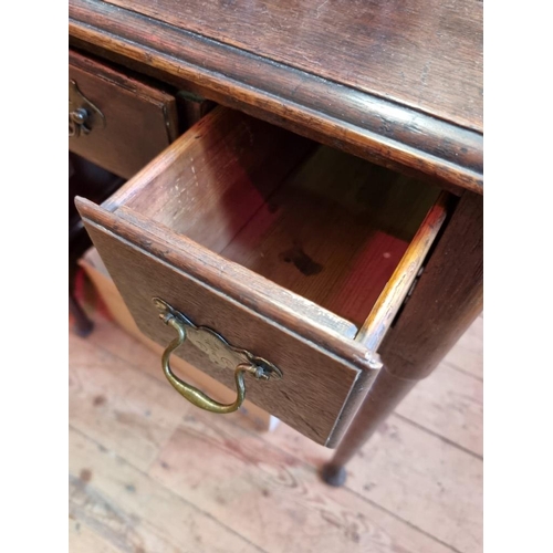 1098 - An 18th century oak lowboy, 73cm wide.