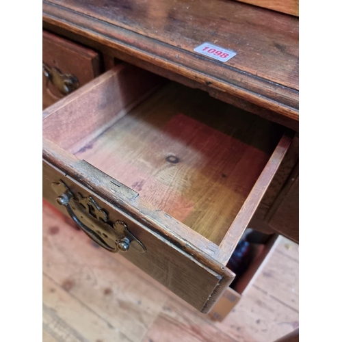 1098 - An 18th century oak lowboy, 73cm wide.