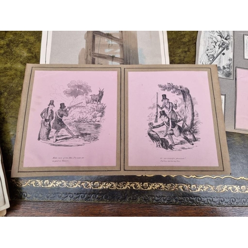 223 - SATIRICAL PRINTS: group of c.50 19thc caricatures (satirical prints) after Rowlandson, Cruicksh... 