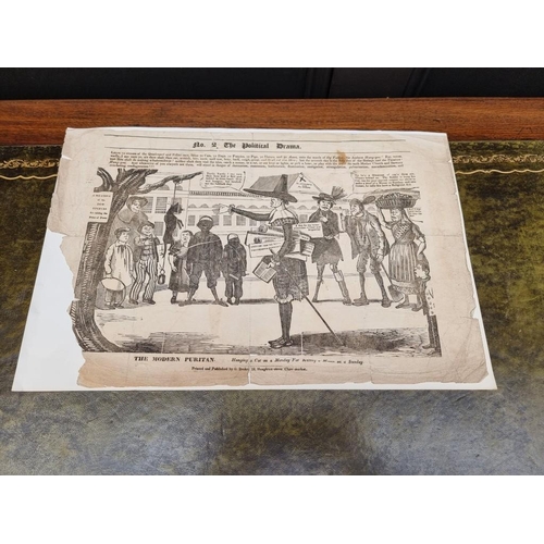 224 - PRINTS & ENGRAVINGS: group of 20 satirical and other prints, largely 19thc, including topog... 