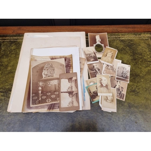 210 - PHOTOGRAPHY: a small quantity of misc. 19thc albumen print photographs, various sizes, to inclu... 