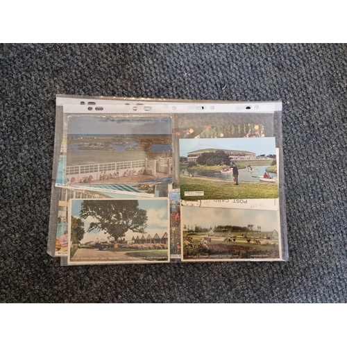 126 - BUTLIN'S POSTCARD COLLECTION: folder of approx 370 postcards, Butlins Holiday Camps, pre and post wa... 