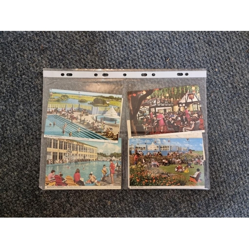 126 - BUTLIN'S POSTCARD COLLECTION: folder of approx 370 postcards, Butlins Holiday Camps, pre and post wa... 