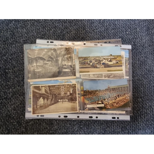 126 - BUTLIN'S POSTCARD COLLECTION: folder of approx 370 postcards, Butlins Holiday Camps, pre and post wa... 