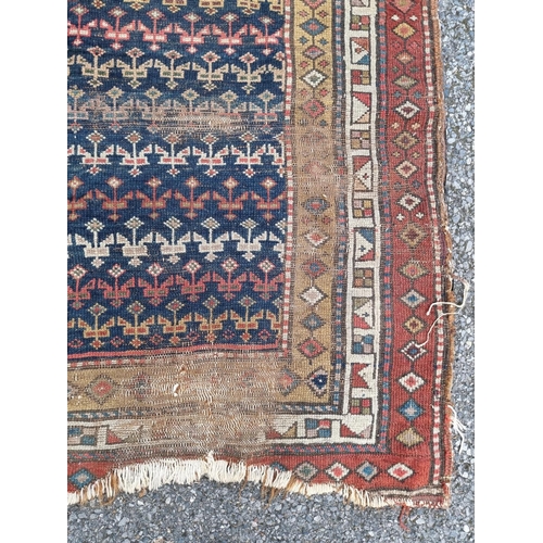 1017 - A Persian runner, having repeated central field, with geometric borders, 297 x 98cm. ... 