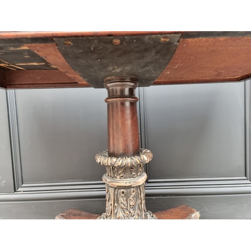 1060 - A William IV rosewood pedestal table, 91.5cm wide.