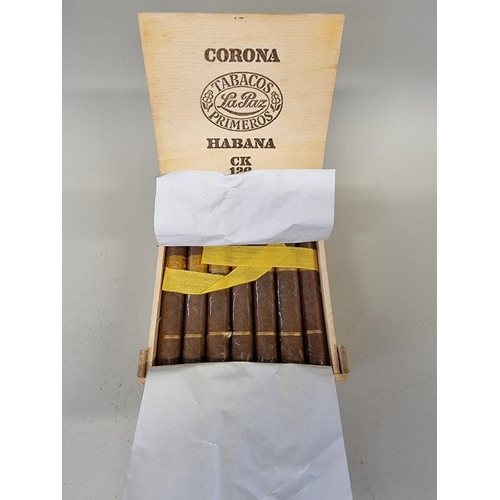 214 - A box of 25 La Paz Corona 'CK 126' cigars.