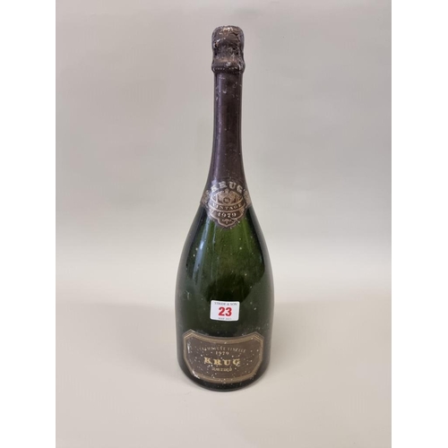 23 - A 150cl magnum bottle of Krug 1979 vintage champagne. 