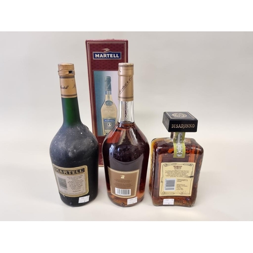 43 - A 1 litre bottle of Martell VSOP Medaillon Liqueur Cognac, in oc; together with another 1 litre bott... 