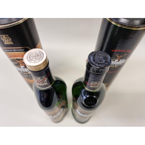 45 - Two 70cl bottles of Glenfiddich whisky, each in card tube. (2)