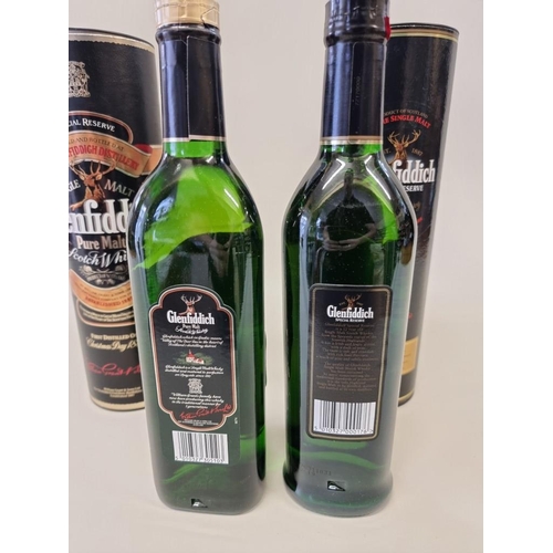 45 - Two 70cl bottles of Glenfiddich whisky, each in card tube. (2)