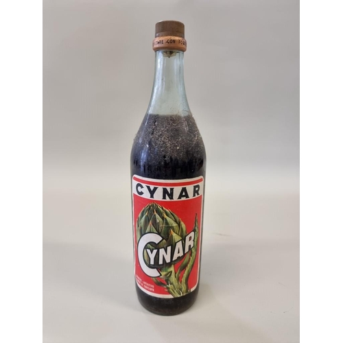 65 - A 1 litre bottle of Cynar artichoke liqueur, 1960s bottling.