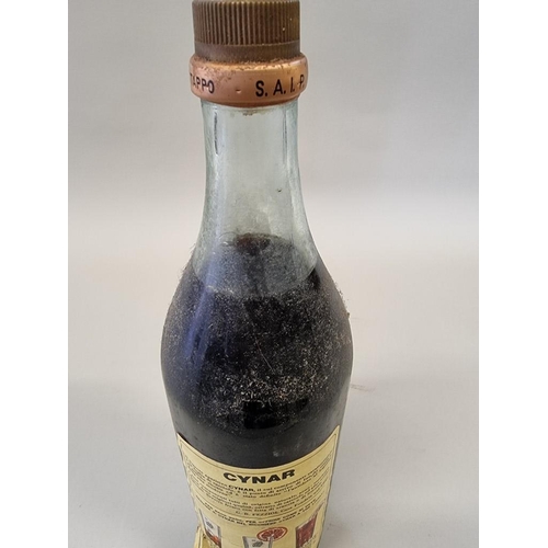 65 - A 1 litre bottle of Cynar artichoke liqueur, 1960s bottling.