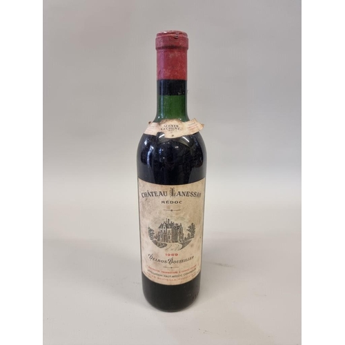 68 - A bottle of Chateau Lanessan, Haut-Medoc, 1969.