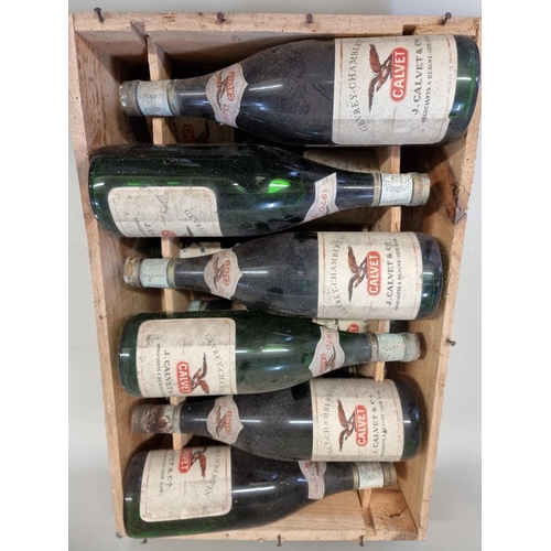 7 - Twelve 75cl bottles of Gevrey-Chambertin, Calvet, 1970. (12)