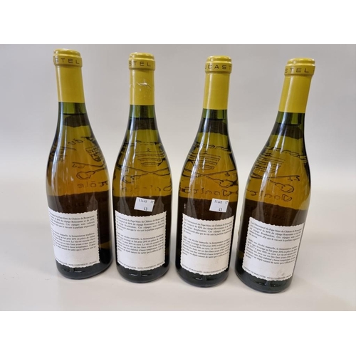 75 - Four 75cl bottles of Chateauneuf du Pape Blanc, 1996, Chateau de Beaucastel. (4)