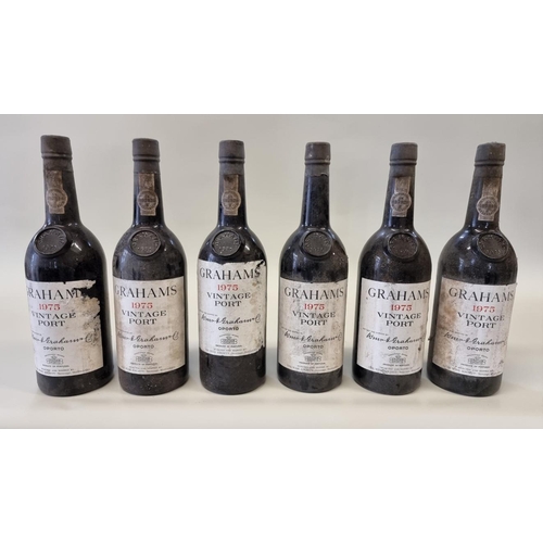 76 - Six bottles of Graham's 1975 vintage port. (6)