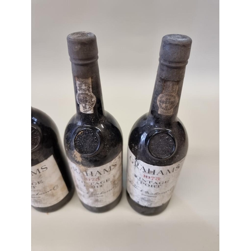 77 - Six bottles of Graham's 1975 vintage port, (one lacking label). (6)