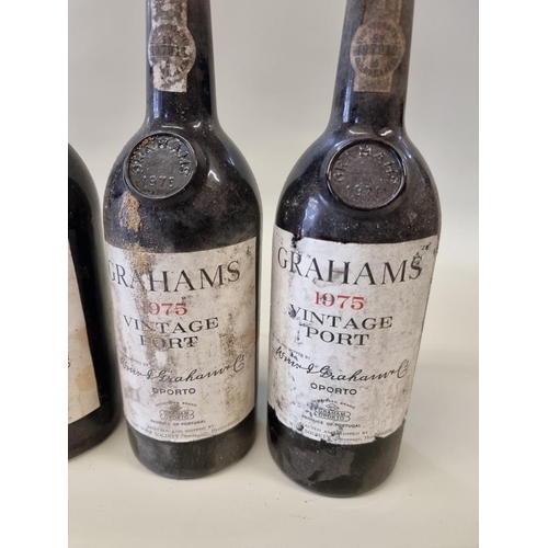 77 - Six bottles of Graham's 1975 vintage port, (one lacking label). (6)