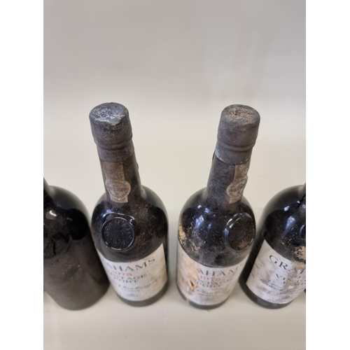 77 - Six bottles of Graham's 1975 vintage port, (one lacking label). (6)