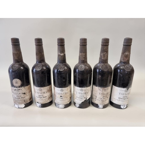 79 - Six 75cl bottles of Taylor's 1977 vintage port. (6)