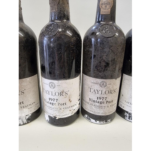 80 - Six 75cl bottles of Taylor's 1977 vintage port. (6)