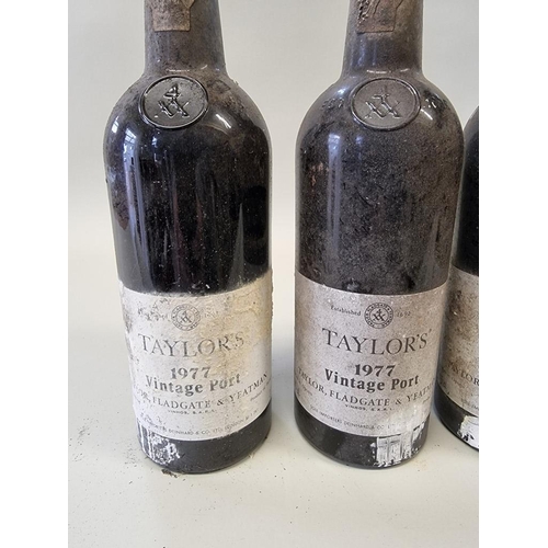 80 - Six 75cl bottles of Taylor's 1977 vintage port. (6)