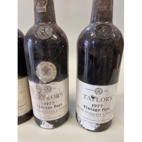 81 - Six 75cl bottles of Taylor's 1977 vintage port. (6)