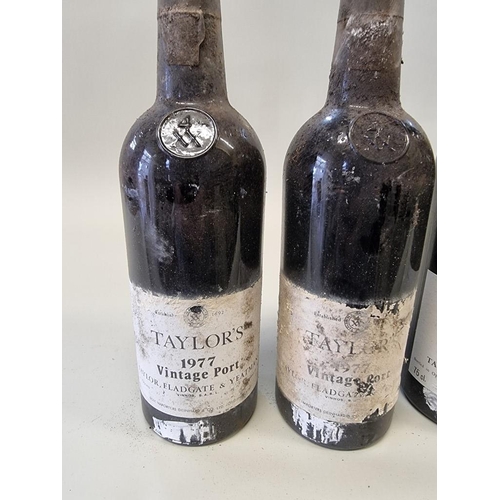 81 - Six 75cl bottles of Taylor's 1977 vintage port. (6)