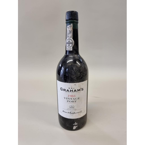 82 - A 75cl bottle of Graham's 1983 vintage port.