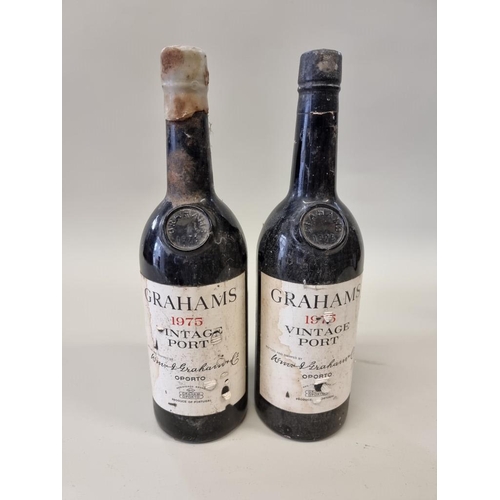 83 - Two 75cl bottles of Graham's 1975 vintage port. (2)