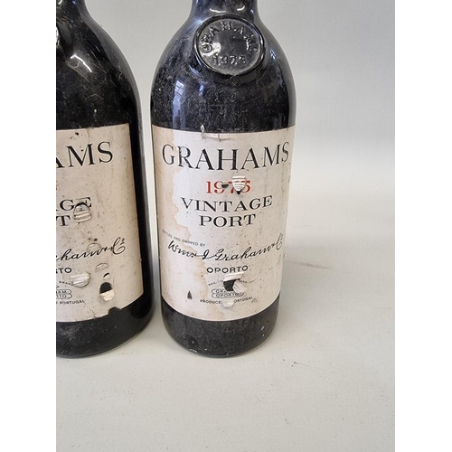 83 - Two 75cl bottles of Graham's 1975 vintage port. (2)