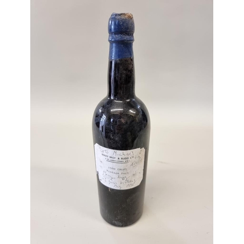 87 - A 75cl bottle of Croft 1960 vintage port, Berry Bros & Rudd.