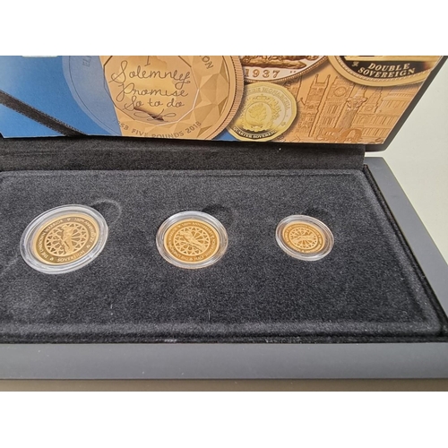 251 - Coins: an Alderney '2020 Unknown Warrior 100th Anniversary Gold Sovereign Prestige Set', comprising:... 