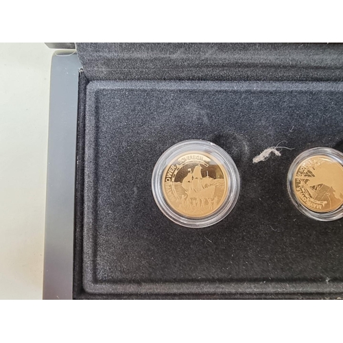 257 - Coins: a Tristan Da Cunha '2020 Mayflower 400th Anniversary Gold Sovereign Prestige Set', comprising... 