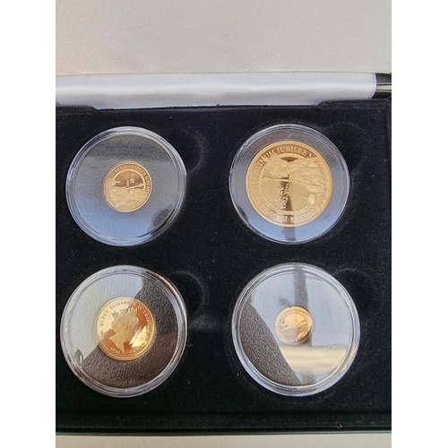 268 - Coins: a 2022 Tristan Da Cunha 'The Queen Elizabeth II Platinum Jubilee Solid 22-Carat Gold Proof So... 