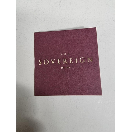 281 - Coins: a Royal Mint 'The Piedfort Sovereign 2019 Gold Proof Coin', numbered 0045/1795, with CoA and ... 