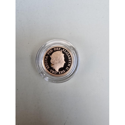 289 - Coins: a Royal Mint 'The Sovereign 2021 Gold Proof Coin', features a unique '95' privy mark for one ... 