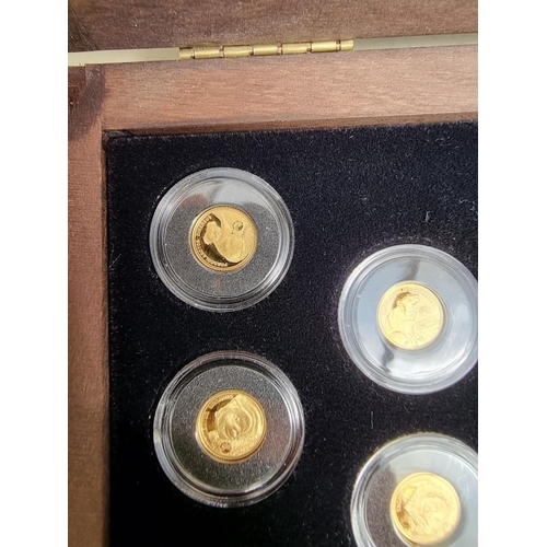 314 - Coins: a 2020 'Big 7 Australia' gold coin collection comprising: seven proof 24ct gold 0.5g 2.5 doll... 