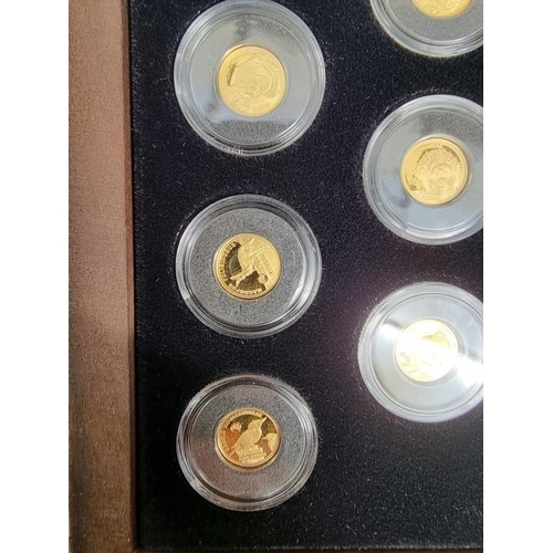 314 - Coins: a 2020 'Big 7 Australia' gold coin collection comprising: seven proof 24ct gold 0.5g 2.5 doll... 