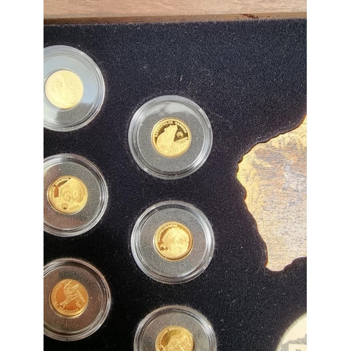 314 - Coins: a 2020 'Big 7 Australia' gold coin collection comprising: seven proof 24ct gold 0.5g 2.5 doll... 