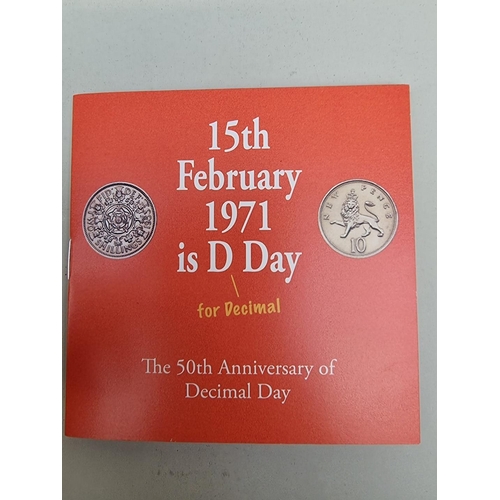 327 - Coins: a 2021 Royal Mint 'The 50th Anniversary of Decimal Day' 15.5g gold proof limited edition fift... 