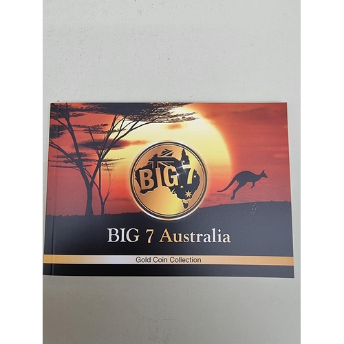 341 - Coins: a 2020 'Big 7 Australia' gold coin collection, comprising: seven 24ct proof gold 0.5g two and... 