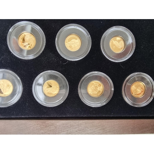 341 - Coins: a 2020 'Big 7 Australia' gold coin collection, comprising: seven 24ct proof gold 0.5g two and... 