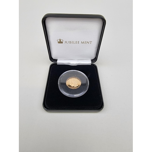 351 - Coins: a Soloman Islands 2021 'Euro 2020 UEFA' 22ct gold 10 dollar coin, 8g, with CoA numbered 322/9... 