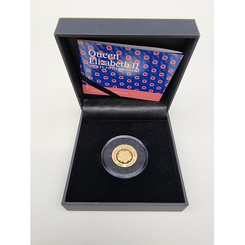 353 - Coins: a New Zealand 'Queen Elizabeth II Ninety-Fifth Birthday' 1/4oz (7.087g) .999.9 (24ct) gold pr... 